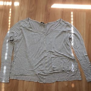 Lucky brand high low stripe top